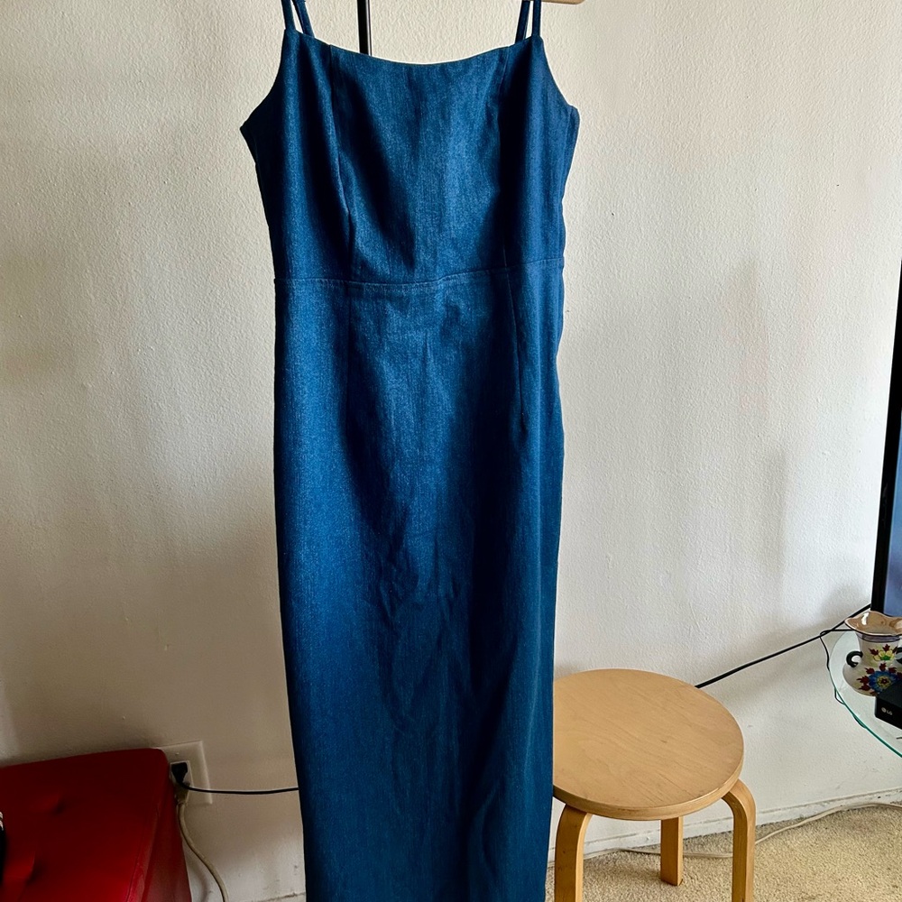 Jason Wu Blue Denim Maxi  Dress